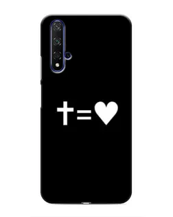 Чохол для Huawei Honor 20 з картинкою «Хрест та Серце»