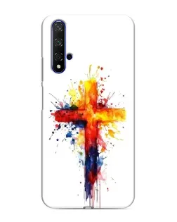 Чохол для Huawei Honor 20 з картинкою «Акварельний хрест»