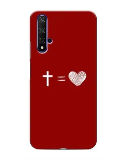 Чехол для Huawei Honor 20 с картинкой «Уравнение любви»