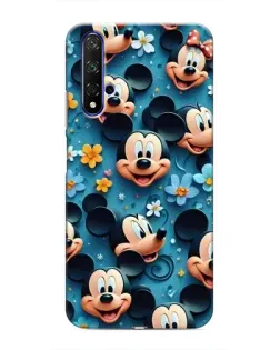 Чехол для Huawei Honor 20 с картинкой «Паттерн Микки и Минни»