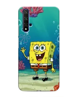 Чехол для Huawei Honor 20 с картинкой «Подводный привет»