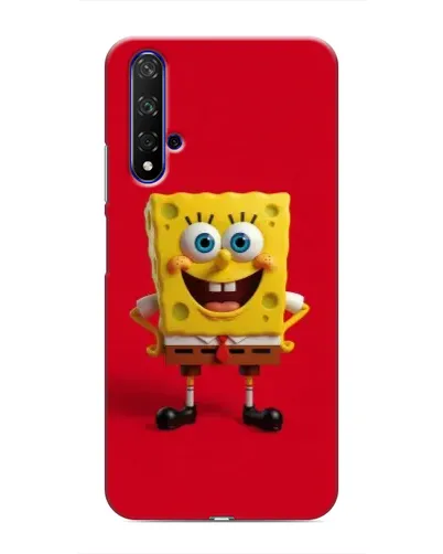 Чехол для Huawei Honor 20 с картинкой «Спанч Боб на красном»