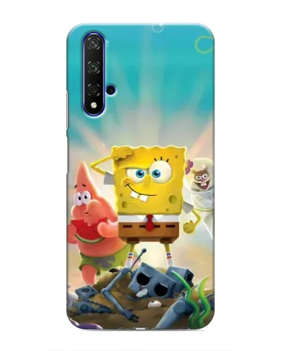 Чехол для Huawei Honor 20 с картинкой «Спанч Боб победитель»