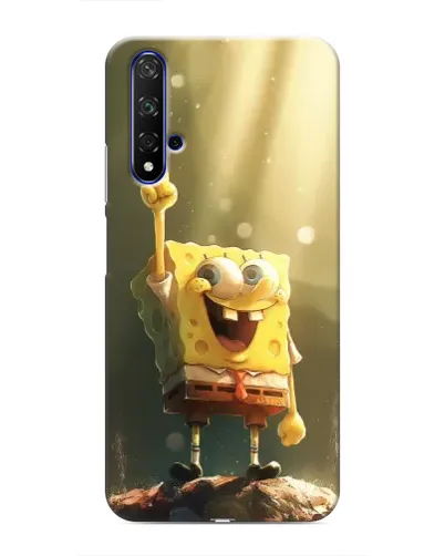 Чехол для Huawei Honor 20 с картинкой «Сияющий Спанч Боб»