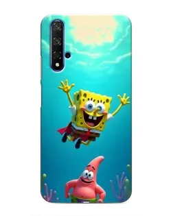 Чехол для Huawei Honor 20 с картинкой «Спанч Боб под водой» Чехол для Huawei Honor 20 с картинкой «Спанч Боб под водой»
