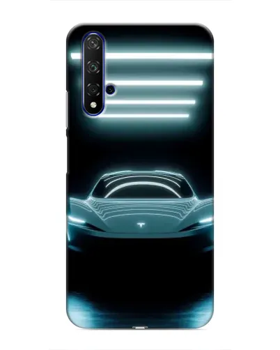 Чохол для Huawei Honor 20 з картинкою «Tesla в неоні»