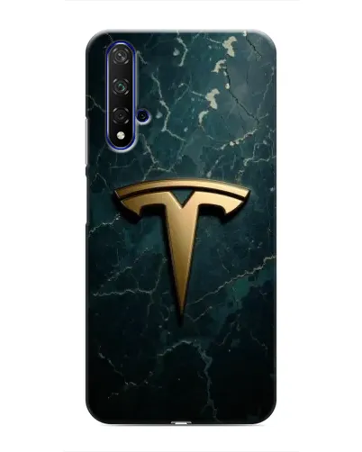 Чохол для Huawei Honor 20 з картинкою «Мармурова Tesla Gold»