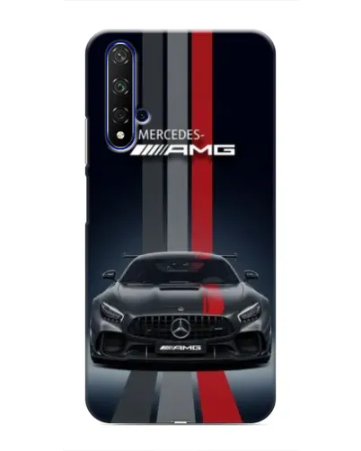 Чохол для Huawei Honor 20 з картинкою «Mercedes — білий карбон»