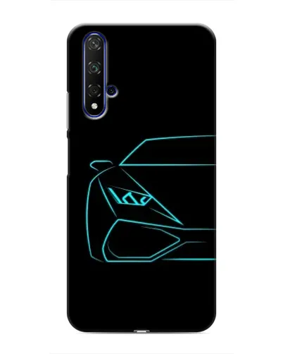 Чохол для Huawei Honor 20 з картинкою «Блакитний силует Lamborghini» Чохол для Huawei Honor 20 з картинкою «Блакитний силует Lamborghini»