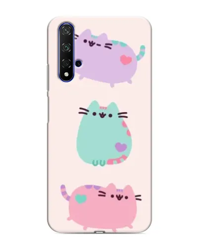 Чохол для Huawei Honor 20 з картинкою «Pusheen тріо»