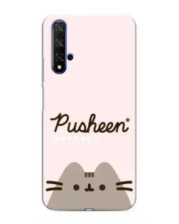 Чохол для Huawei Honor 20 з картинкою «Pusheen логотип» Чохол для Huawei Honor 20 з картинкою «Pusheen логотип»