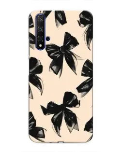 Чохол для Huawei Honor 20 з картинкою «Патерн чорні банти»