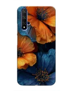 Чохол для Huawei Honor 20 з картинкою «Яскрава синьо-помаранчева флора» Чохол для Huawei Honor 20 з картинкою «Яскрава синьо-помаранчева флора»
