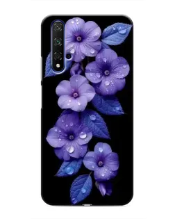 Чохол для Huawei Honor 20 з картинкою «Фіолетові квіти з росою» Чохол для Huawei Honor 20 з картинкою «Фіолетові квіти з росою»