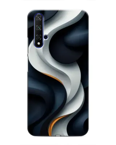 Чохол для Huawei Honor 20 з картинкою «Об'ємні чорно-білі стрічки» Чохол для Huawei Honor 20 з картинкою «Об'ємні чорно-білі стрічки»