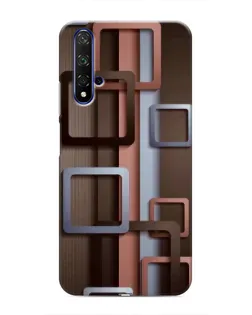 Чохол для Huawei Honor 20 з картинкою «Коричневі об'ємні квадрати» Чохол для Huawei Honor 20 з картинкою «Коричневі об'ємні квадрати»