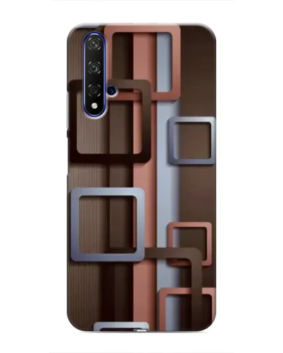 Чохол для Huawei Honor 20 з картинкою «Коричневі об'ємні квадрати» Чохол для Huawei Honor 20 з картинкою «Коричневі об'ємні квадрати»