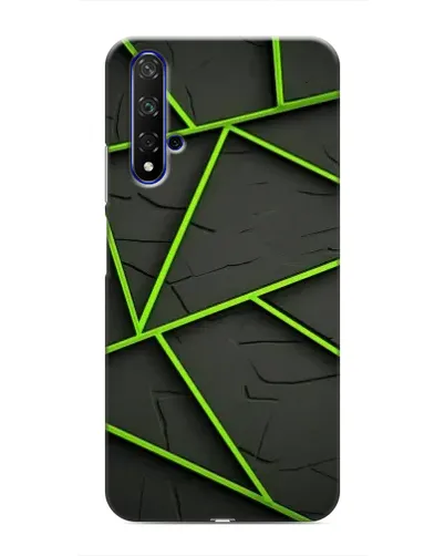 Чохол для Huawei Honor 20 з картинкою «Зелені геометричні лінії» Чохол для Huawei Honor 20 з картинкою «Зелені геометричні лінії»