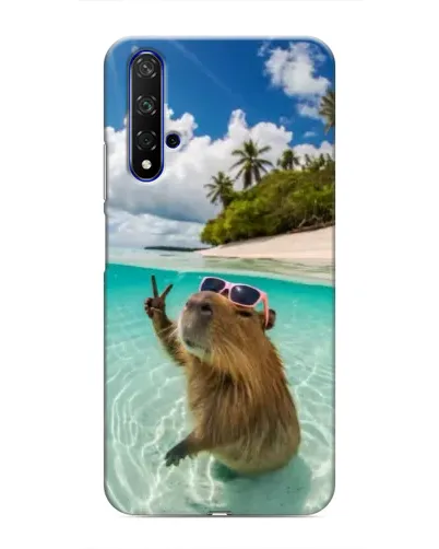Чохол для Huawei Honor 20 з картинкою «Капібара на морі» Чохол для Huawei Honor 20 з картинкою «Капібара на морі»