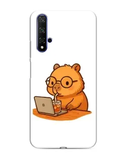 Чохол для Huawei Honor 20 з картинкою «Капібара з ноутбуком» Чохол для Huawei Honor 20 з картинкою «Капібара з ноутбуком»
