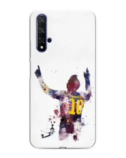 Чохол для Huawei Honor 20 з картинкою «Акварельний Мессі Барселона»