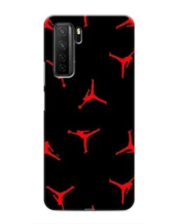 Чохол для Honor 30s з картинкою «Jordan Red Pattern»