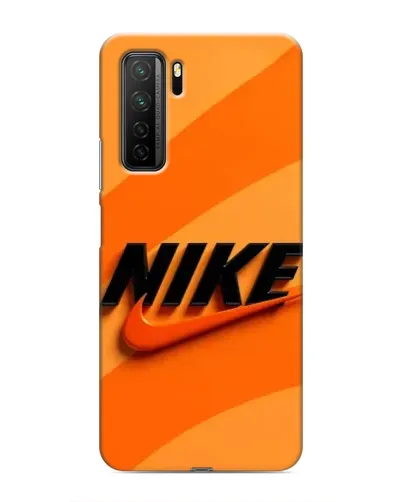 Чехол для Honor 30s с картинкой «Оранжевый драйв Nike»