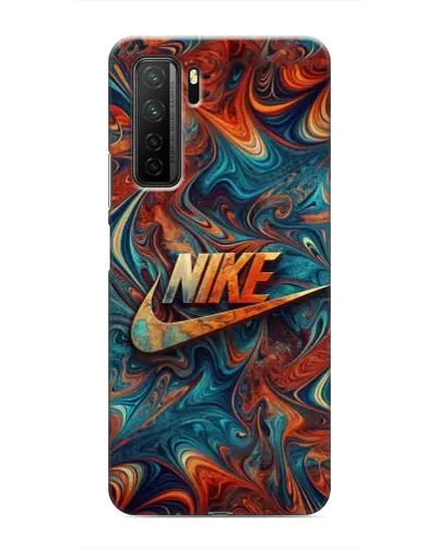 Чехол для Honor 30s с картинкой «Nike в абстракции»
