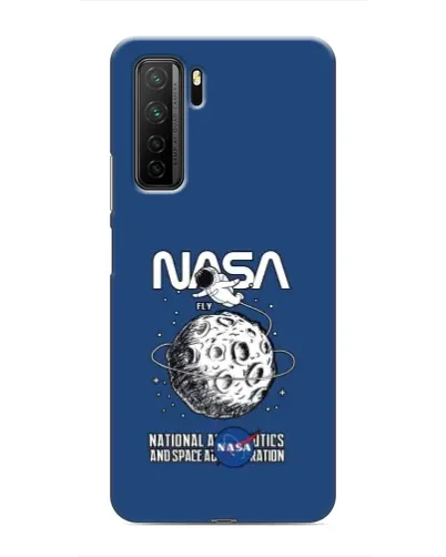 Чехол для Honor 30s с картинкой «NASA — лунная миссия»