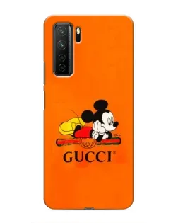 Чохол для Honor 30s з картинкою «Міккі Маус Gucci — помаранч»