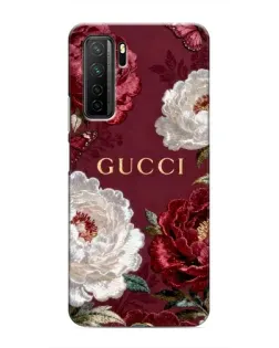 Чохол для Honor 30s з картинкою «Gucci — бордові троянди»