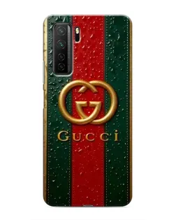Чохол для Honor 30s з картинкою «Gucci — фірмова смуга та золото»