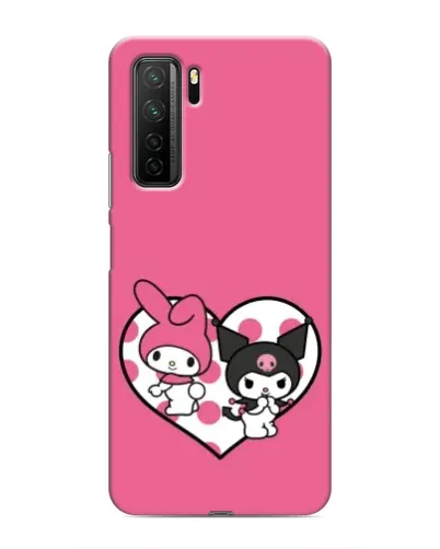 Чохол для Honor 30s з картинкою «Kuromi та My Melody»