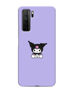 Чохол для Honor 30s з картинкою «Kuromi — фіолетовий мінімалізм»