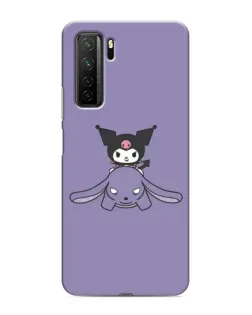 Чохол для Honor 30s з картинкою «Kuromi на ліловому фоні»