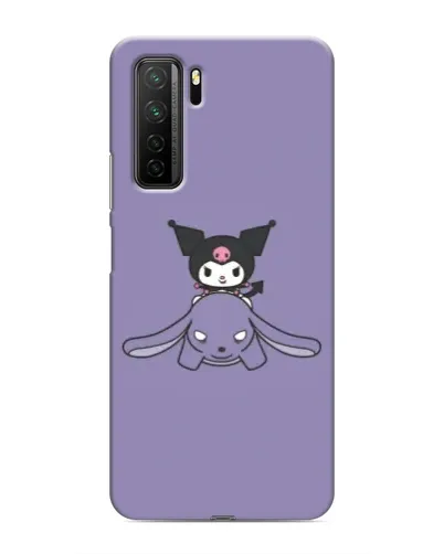 Чохол для Honor 30s з картинкою «Kuromi на ліловому фоні»
