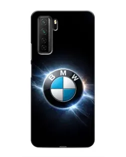 Чохол для Honor 30s з картинкою «BMW — неонове сяйво»
