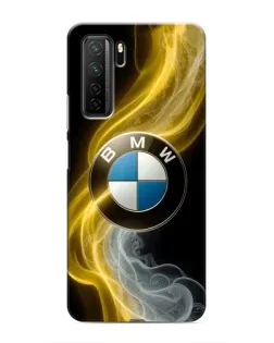 Чохол для Honor 30s з картинкою «Золотистий дим BMW»