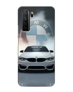 Чохол для Honor 30s з картинкою «BMW в білому диму»