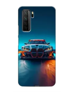 Чохол для Honor 30s з картинкою «BMW — вогні неону»