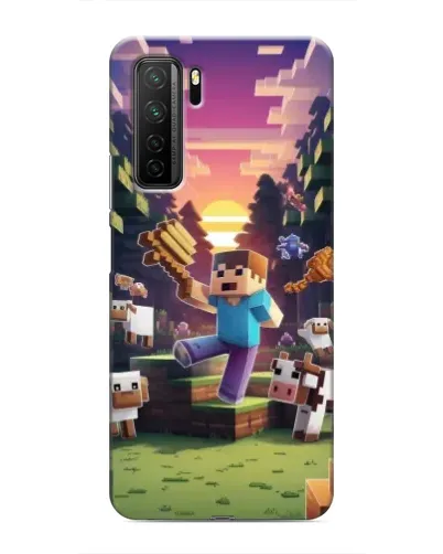 Чехол для Honor 30s с картинкой «Стив на ферме» Чехол для Honor 30s с картинкой «Стив на ферме»