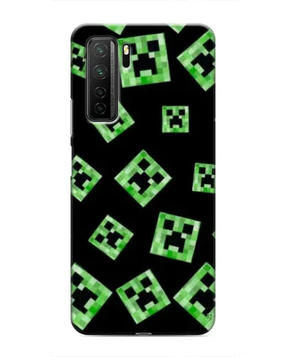 Чехол для Honor 30s с картинкой «Паттерн с криперами» Чехол для Honor 30s с картинкой «Паттерн с криперами»