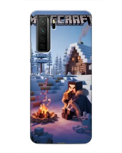 Чехол для Honor 30s с картинкой «Зимний Minecraft» Чехол для Honor 30s с картинкой «Зимний Minecraft»