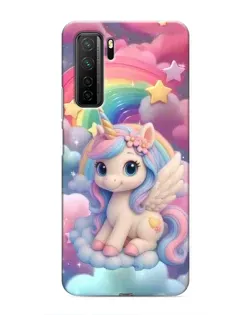 Чехол для Honor 30s с картинкой «Маленький единорог»