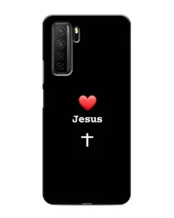 Чохол для Honor 30s з картинкою «Серце - Jesus»