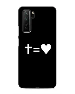 Чохол для Honor 30s з картинкою «Хрест та Серце»