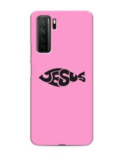 Чохол для Honor 30s з картинкою «Рожевий символ Jesus»