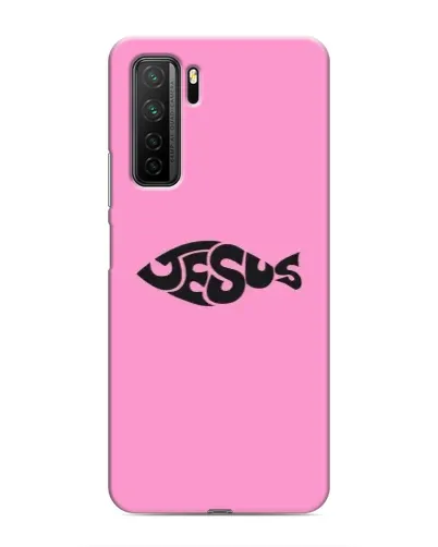 Чохол для Honor 30s з картинкою «Рожевий символ Jesus»