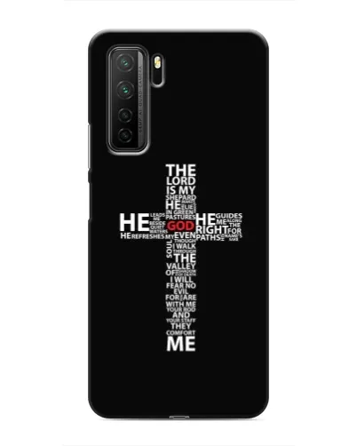 Чехол для Honor 30s с картинкой «Текстовый крест» Чехол для Honor 30s с картинкой «Текстовый крест»