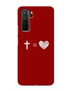 Чехол для Honor 30s с картинкой «Уравнение любви» Чехол для Honor 30s с картинкой «Уравнение любви»